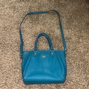 Blue Leather Women's Bag